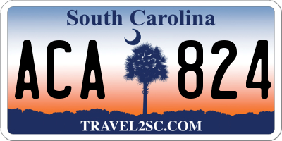 SC license plate ACA824