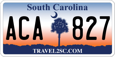 SC license plate ACA827