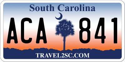 SC license plate ACA841