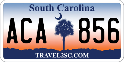 SC license plate ACA856