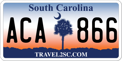 SC license plate ACA866