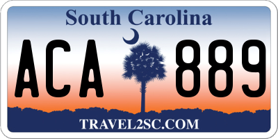 SC license plate ACA889