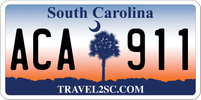 SC license plate ACA911