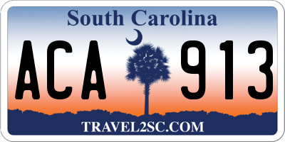 SC license plate ACA913