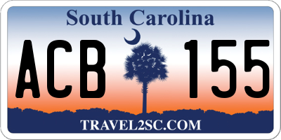 SC license plate ACB155