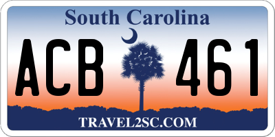 SC license plate ACB461