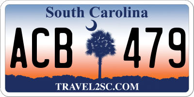 SC license plate ACB479
