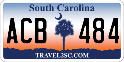 SC license plate ACB484