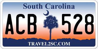 SC license plate ACB528