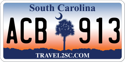 SC license plate ACB913