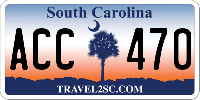 SC license plate ACC470