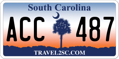 SC license plate ACC487