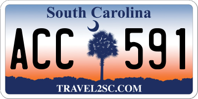 SC license plate ACC591