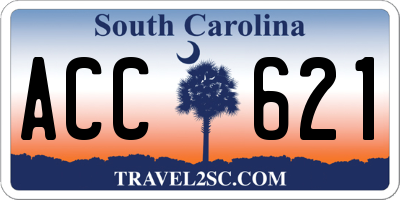 SC license plate ACC621