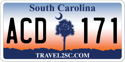 SC license plate ACD171