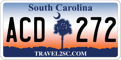 SC license plate ACD272