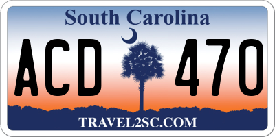 SC license plate ACD470