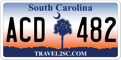 SC license plate ACD482