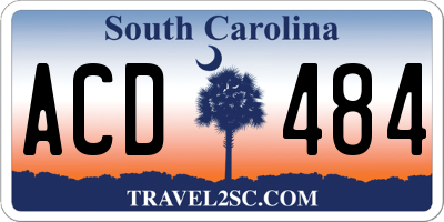 SC license plate ACD484