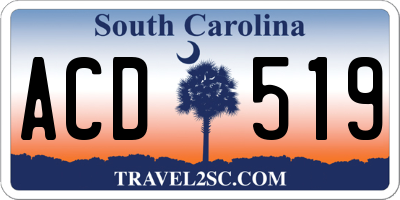SC license plate ACD519