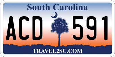 SC license plate ACD591