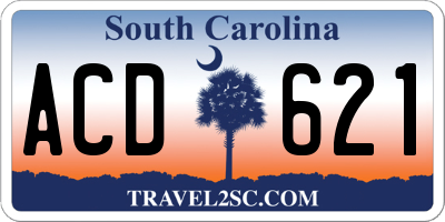 SC license plate ACD621