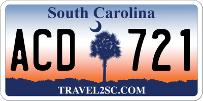 SC license plate ACD721