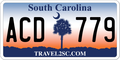 SC license plate ACD779