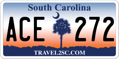 SC license plate ACE272