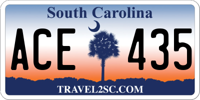 SC license plate ACE435