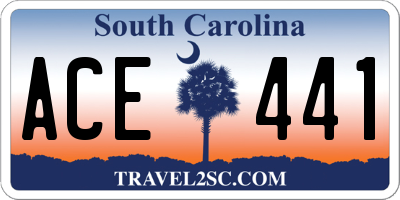 SC license plate ACE441