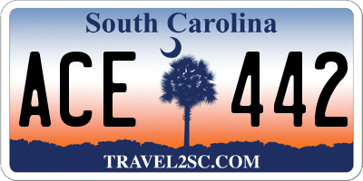SC license plate ACE442