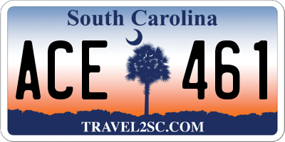 SC license plate ACE461