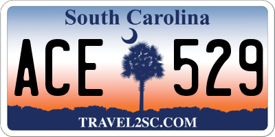 SC license plate ACE529