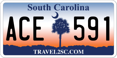 SC license plate ACE591