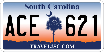 SC license plate ACE621