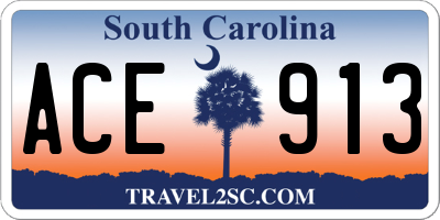 SC license plate ACE913