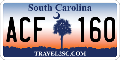 SC license plate ACF160