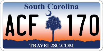 SC license plate ACF170