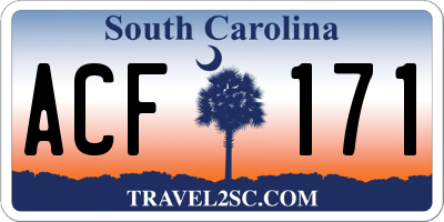 SC license plate ACF171