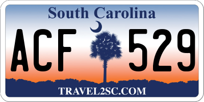 SC license plate ACF529