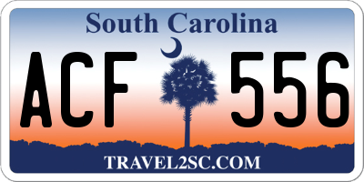 SC license plate ACF556