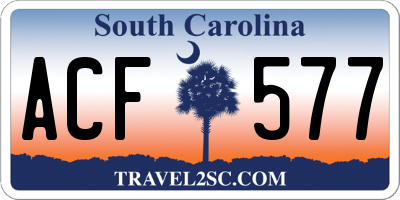 SC license plate ACF577