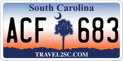 SC license plate ACF683