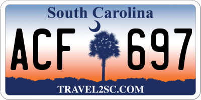 SC license plate ACF697