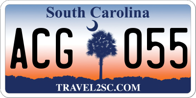 SC license plate ACG055