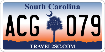 SC license plate ACG079