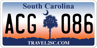SC license plate ACG086