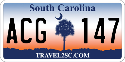 SC license plate ACG147