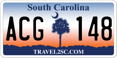 SC license plate ACG148